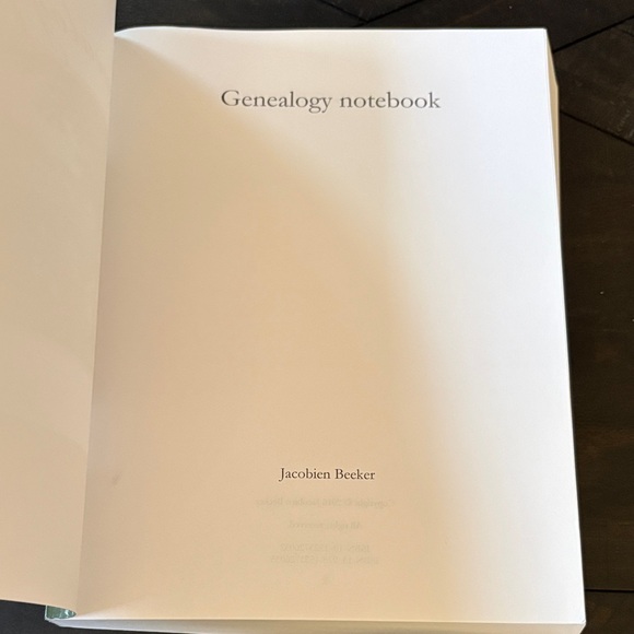 Genealogy Notebook - Picture 4 of 8